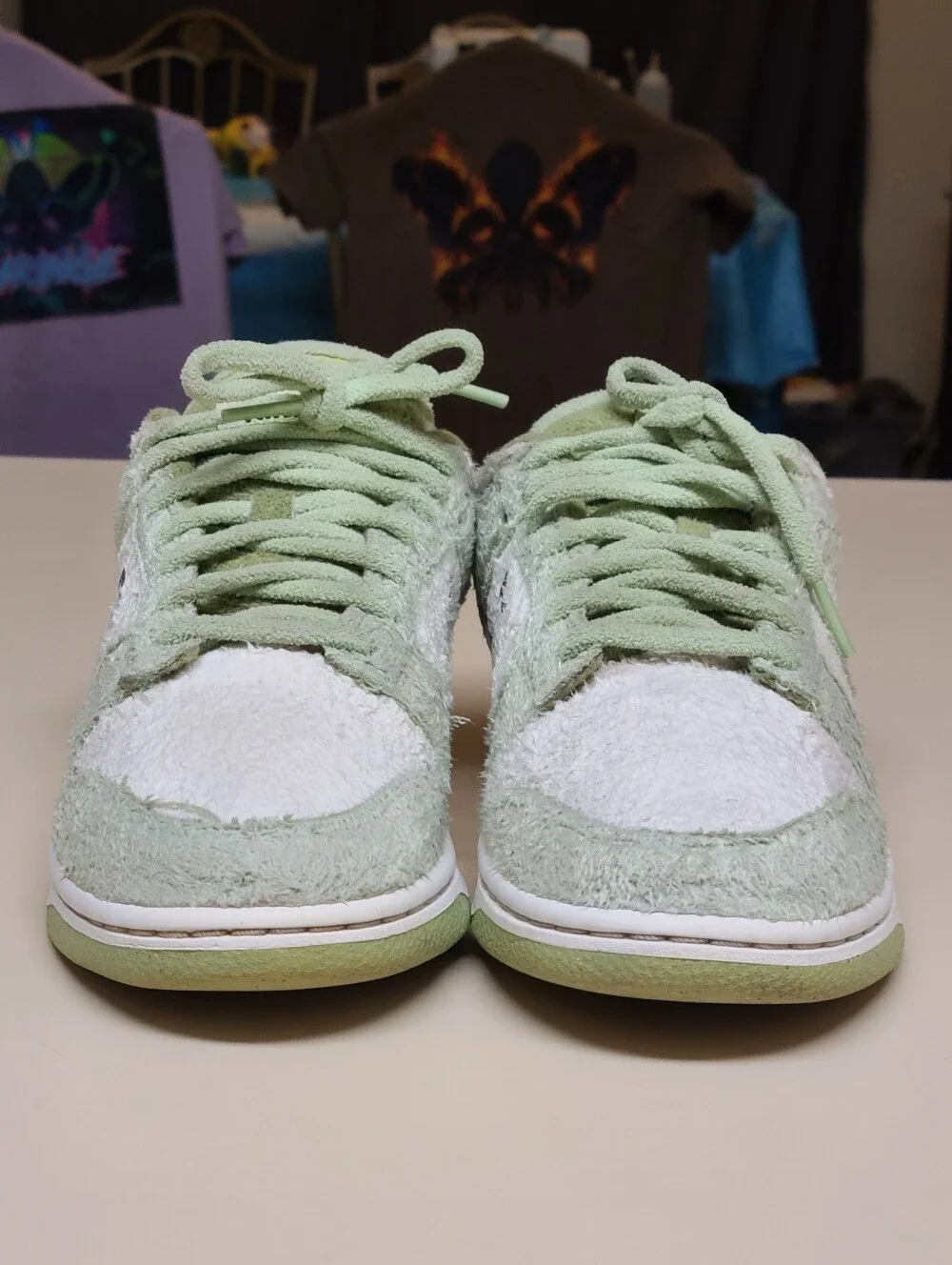 Nike Dunk Low SE Fleece Honeydew casual skateboard sneakers size 8
